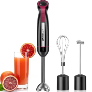 LINKChef 1000W 5-in-1 Immersion Blender – 20 Speed Handheld Kit