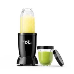 Magic Bullet Compact Personal Blender – 4 Piece Black Set