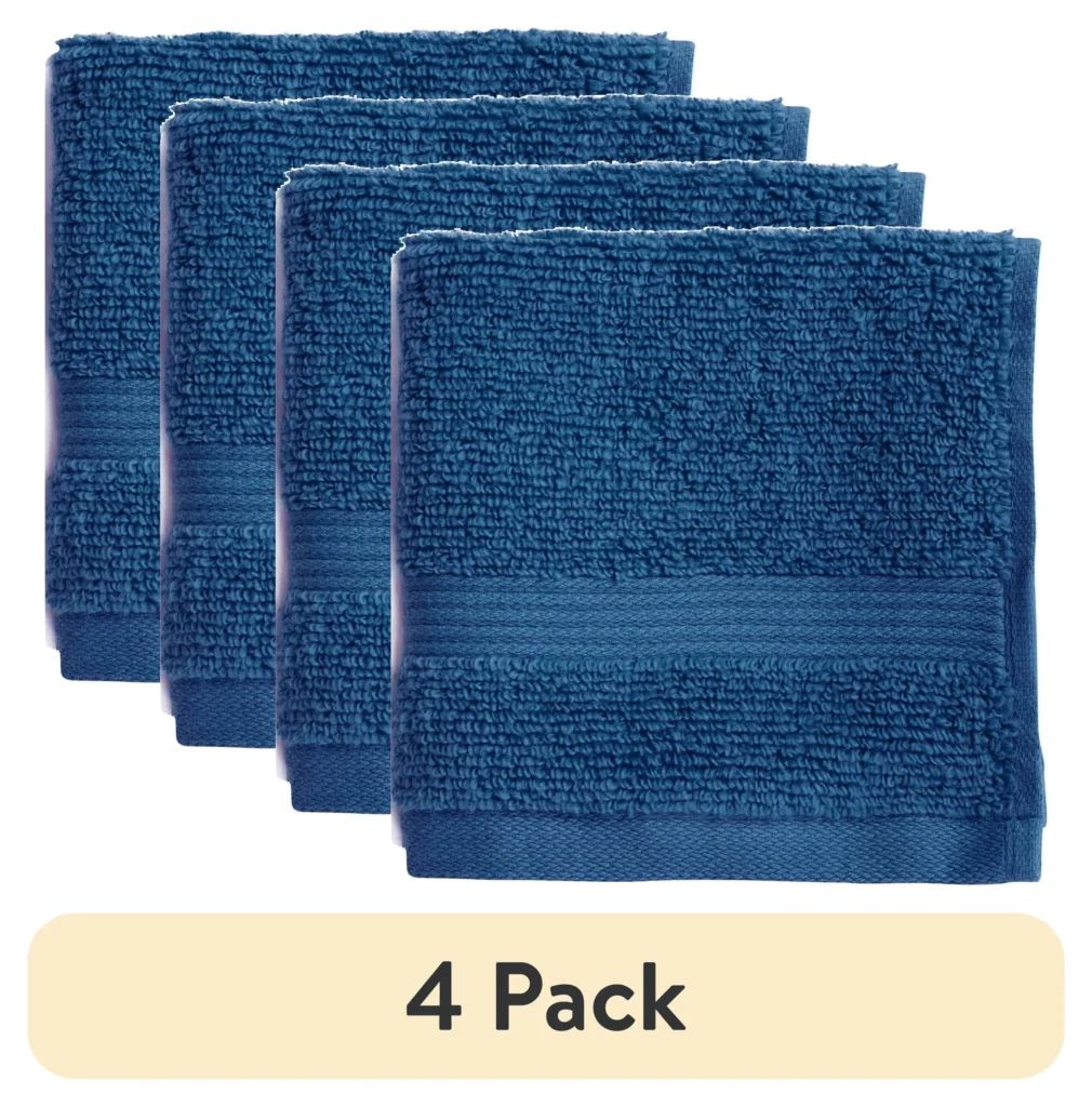 Mainstays 18-Pack Washcloth Bundle – Soft, Absorbent Multi-Grey β close-up detail of design and finish