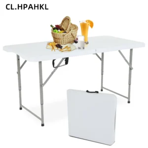 Mainstays 4-Foot Adjustable Folding Table – Indoor/Outdoor Versatility