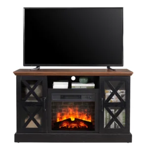 Mainstays Farmhouse Fireplace TV Stand – Up to 55″ TVs