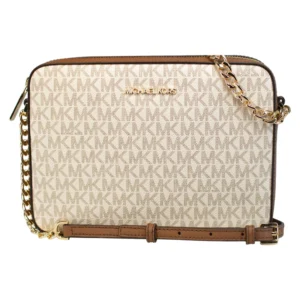 Michael Kors Jet Set Travel Medium Color Block Crossbody Bag – Powder Blush Multi Style