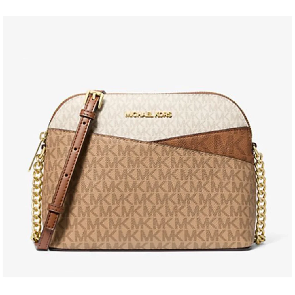 Michael Kors Jet Set Travel Medium Color Block Crossbody Bag – Powder Blush Multi Style