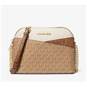 Michael Kors Jet Set Travel Medium Color Block Crossbody Bag – Powder Blush Multi Style
