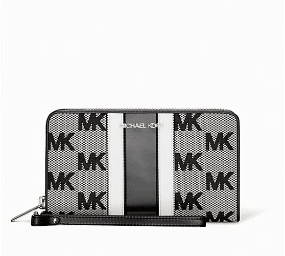Michael Kors Large Zip Around Phone Wristlet – Stylish & Organized β close-up detail of design and finish