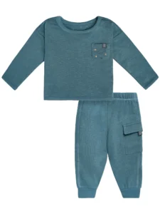 Modern Moments by Gerber Gender Neutral 2-Piece Outfit Set – Soft & Stylish