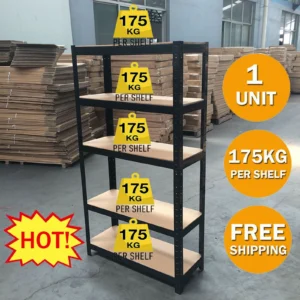 Muscle Rack 5-Shelf Steel Shelving – Heavy-Duty Adjustable Storage