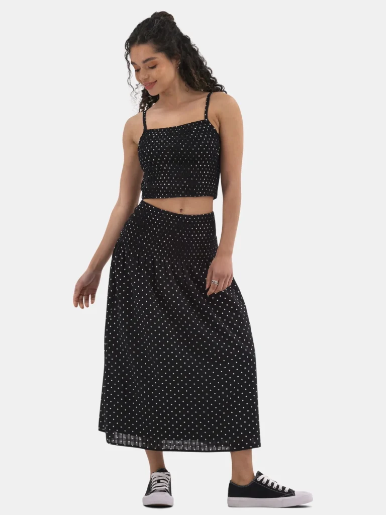 No Boundaries Ruffle Cami & Maxi Skirt Set – Effortless Style — alternate angle showing full product