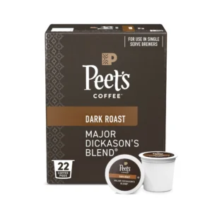 Peet’s Major Dickason’s Dark Roast K-Cup Pods – 75 Count Value Pack