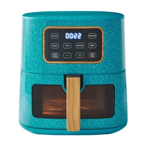 Pioneer Woman Teal Speckle 5.8 QT Air Fryer – Retro Style