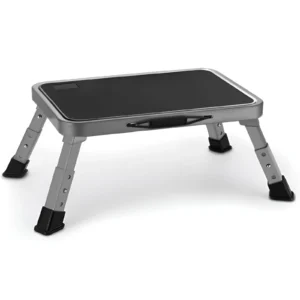 RV Folding Step Stool 19×12 Platform – 1000 lbs Anti-Slip Support