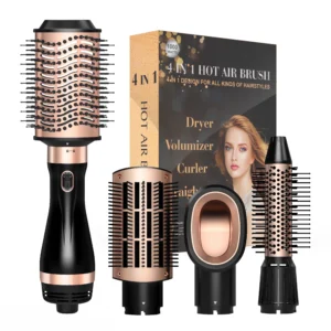 SKIMI Hot Air Hair Dryer Brush – 3-in-1 Styling with Tool Set