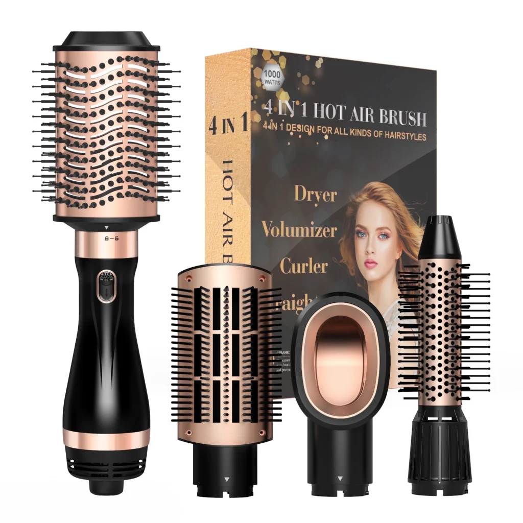 SKIMI Hot Air Hair Dryer Brush – 3-in-1 Styling with Tool Set β close-up detail of design and finish