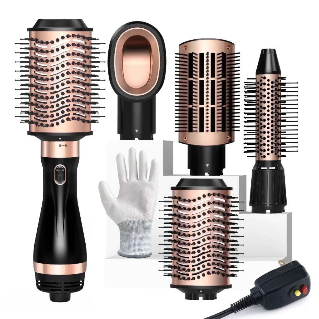 SKIMI Hot Air Hair Dryer Brush – 3-in-1 Styling with Tool Set