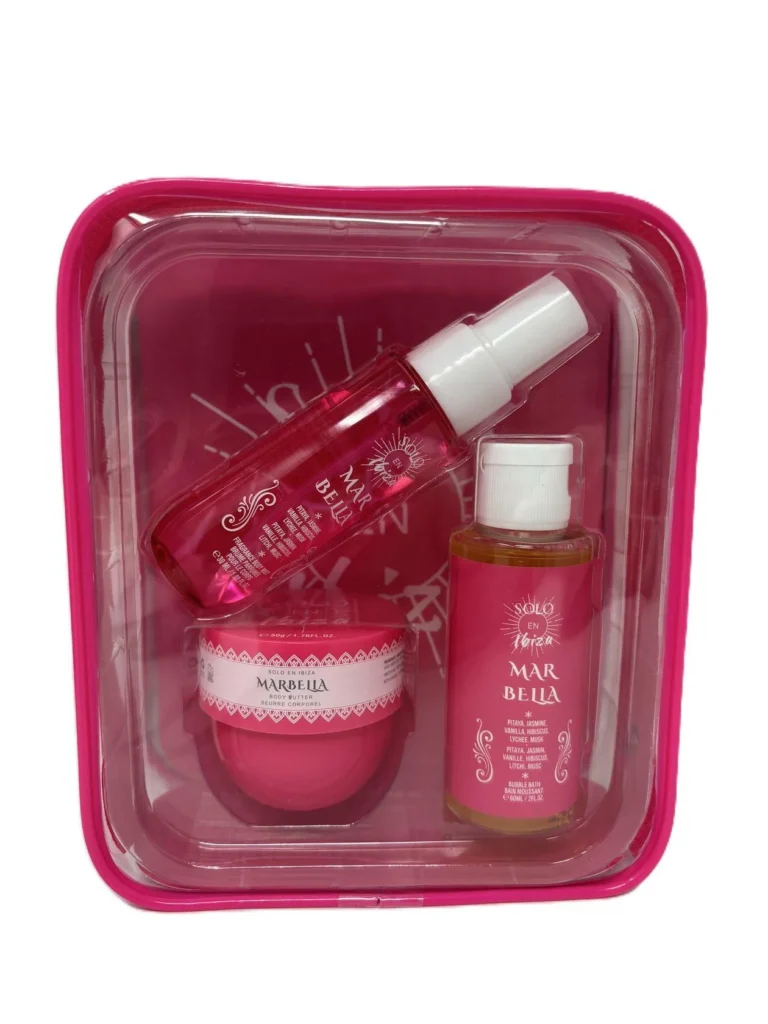 Solo En Ibiza Madrid Muse 3 Piece Gift Set – Luxe Bath & Body Trio β close-up detail of design and finish