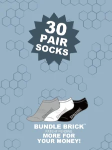 Spalding Kids’ Unisex No-Show Socks 30-Pack – Everyday Value Sizes 4-10