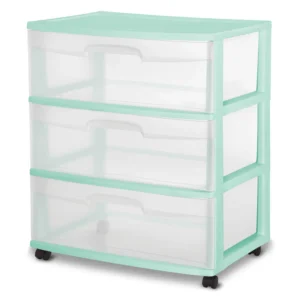 Sterilite 3 Drawer Storage Cart – Versatile White Organizer