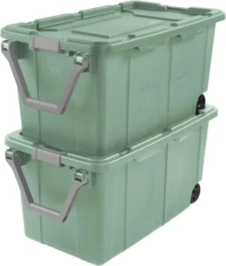 Sterilite 40 Gallon Wheeled Storage Container – 2-Pack Durable Bins