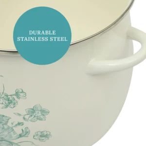 The Pioneer Woman Agatha 12-Quart Stock Pot – Enamel Steel