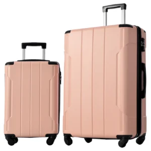 Tripcomp 2-Piece Hardside Spinner Luggage Set – Lightweight Pink Carry-On