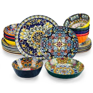 vancasso SIMI 24-Piece Bohemian Dinnerware Set – Service for 6