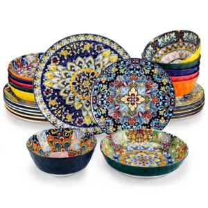 vancasso SIMI 24-Piece Bohemian Dinnerware Set – Service for 6