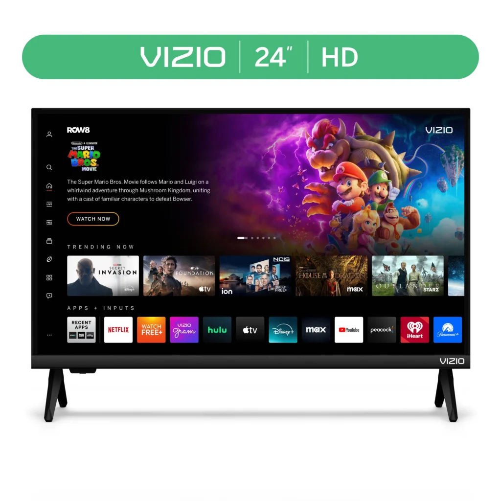 VIZIO 24-inch HD 720p LED Smart TV – Compact Connected Experience