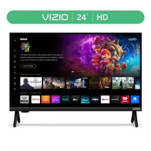 VIZIO 24-inch HD 720p LED Smart TV – Compact Connected Experience