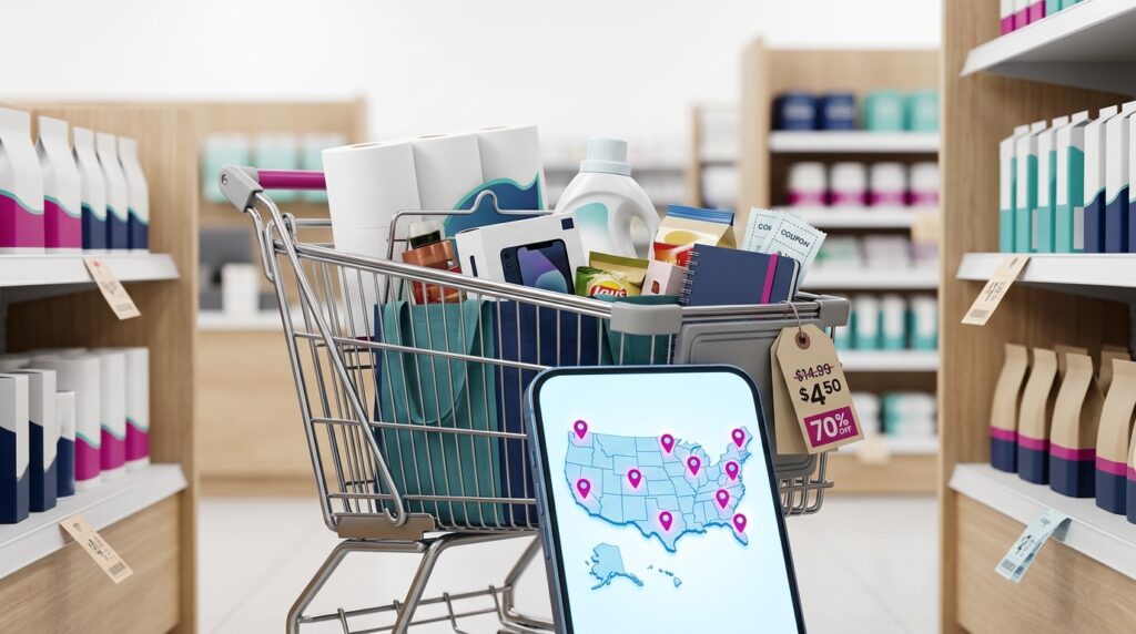 Walmart Deals Guide 2026: How to Save 70% Every Week — featured editorial image · ZipDealFinder · Walmart Guides