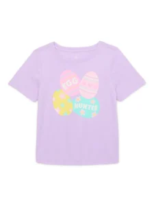 Way to Celebrate Easter Toddler Short Sleeve Tees – Soft Cotton Blends