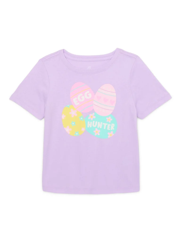 Way to Celebrate Easter Toddler Short Sleeve Tees – Soft Cotton Blends