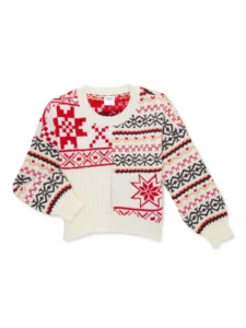Way to Celebrate Girls Easter Sweater – Soft Knit Comfort