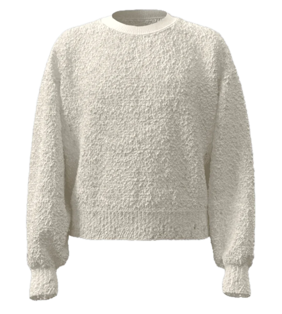 WN Eyelash Knit Pullover Sweater – Ultra Soft & Cozy β close-up detail of design and finish