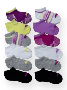 Avia Girls Cushion No Show Sock Sizes S L – Blister-Free
