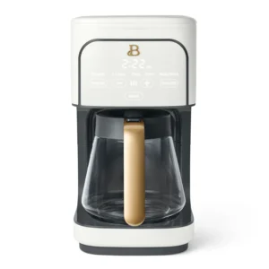 Beautiful 12-Cup Programmable Coffee Maker – White Icing Design