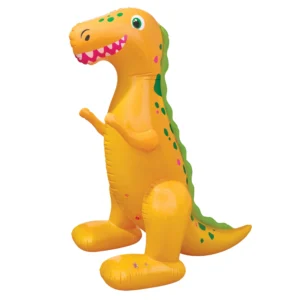 Bluescape Inflatable Dinosaur Sprinkler Orange 5 Feet Outdoor Kids Water Fun Ages 3 Unisex