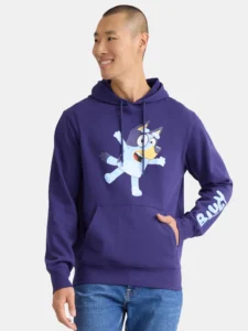Bluey Mens Graphic Hoodie Cheer Sizes S 3XL