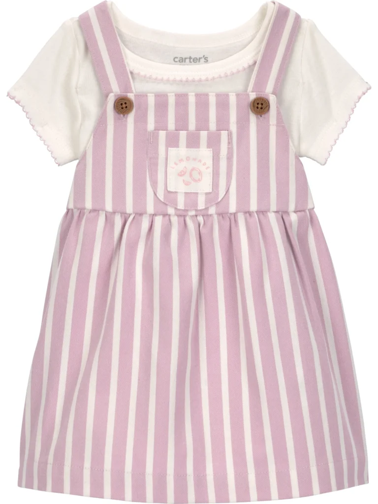 Carter s Child of Mine Baby Girl Dress Set 2 Piece Sizes 0 3 24 Months