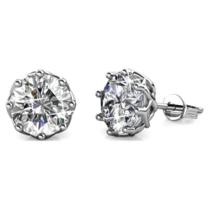 Cate Chloe Eden 18k Gold Plated Stud Earrings – Swarovski Crystal Gift