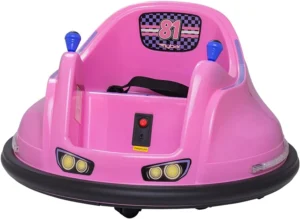 Flybar 6V Bumper Car for Toddlers Pink – Fun Indoor Ride-On