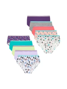 Hanes Girls Tagless Super Soft Cotton Brief Underwear 10 Pack