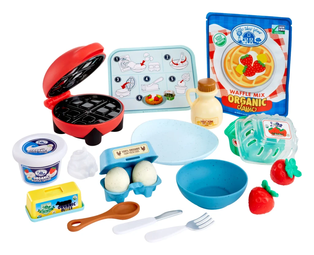 Little Tikes Creative Chefs Waffle Kit with Make It Mix Play Sand 18 Accessories Ages 3