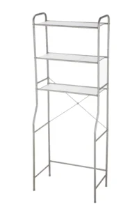 Mainstays Over Toilet Steel Storage Shelf – Matte Black Space Saver
