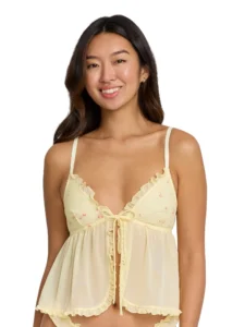 Mills by Millie Bobby Brown Embroidered Mesh Cami – Sizes XS-XXXL