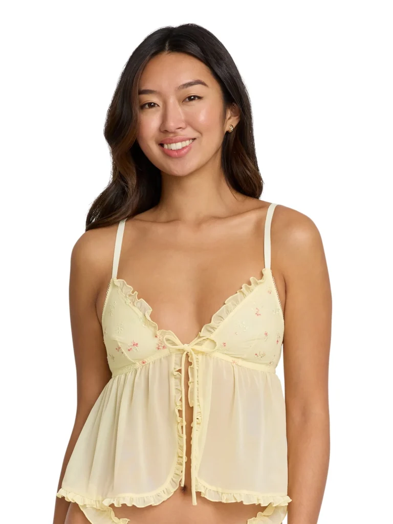 Mills by Millie Bobby Brown Embroidered Mesh Cami – Sizes XS-XXXL