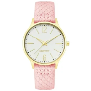 Nine West Women’s Gold-Tone Bracelet Watch – Everyday Elegance