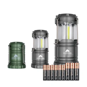 Ozark Trail 3 Pack AAA AA Batteries LED Camping Lanterns