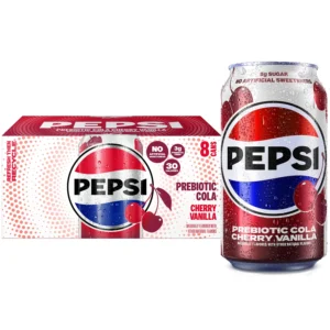 Pepsi 2 0 Cherry Vanilla Prebiotic Soda 12 fl oz 8 pack