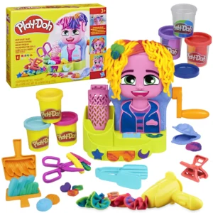 Play Doh Hair Stylin’ Salon Playset – Pretend Play Toy for Ages 3+