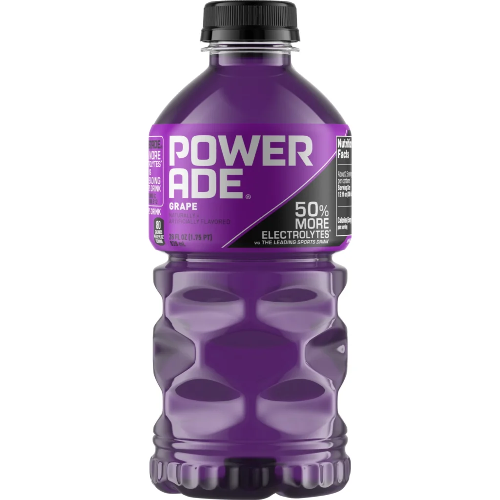 POWERADE Electrolyte Enhanced Grape Sport Drink 28 fl oz Plastic Bottle